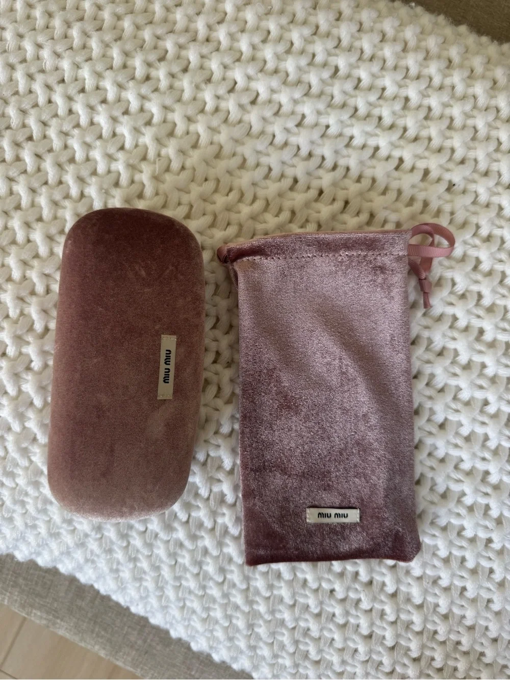 Miu Miu Sunglasses with Case and Matching Pouch